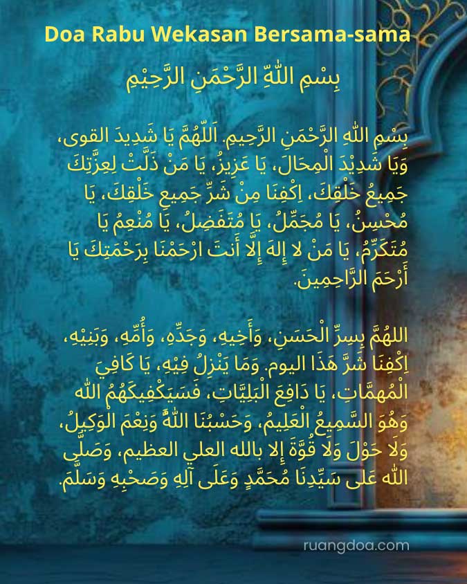 Doa Rabu Wekasan Bersama-sama