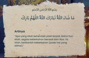 MasyaAllah Tabarakallah Allahumma Barik