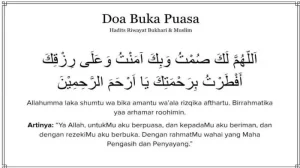 Doa Sahur dan Berbuka Puasa Ramadhan, Arab, Latin dan Artinya